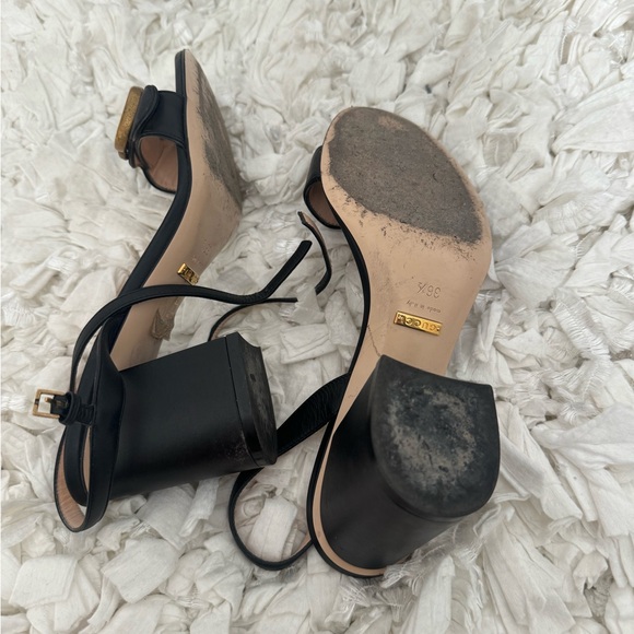 Gucci Marmont High Block Heel Sandals - Picture 3 of 4